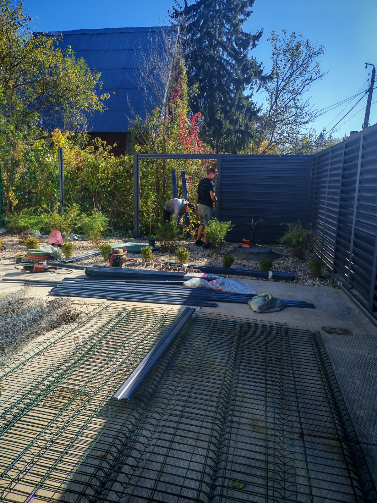 Демонтаж и монтаж заборов мини 2